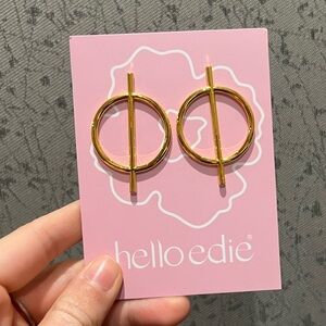 Gold Lennon Hoop Earrings BRAND NEW